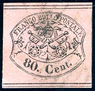 1867 - 80 cent. rosa lillaceo ... 