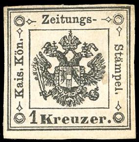 1859 - 1 kr. nero (2), nuovo, ... 