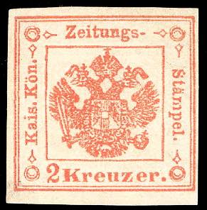 1859 - 2 kr. vermiglio (3), nuovo, ... 
