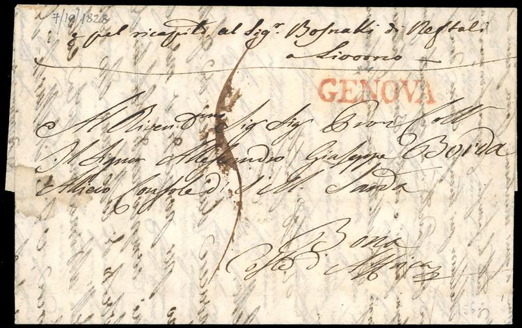 1828 - Lettera prefilatelica da ... 