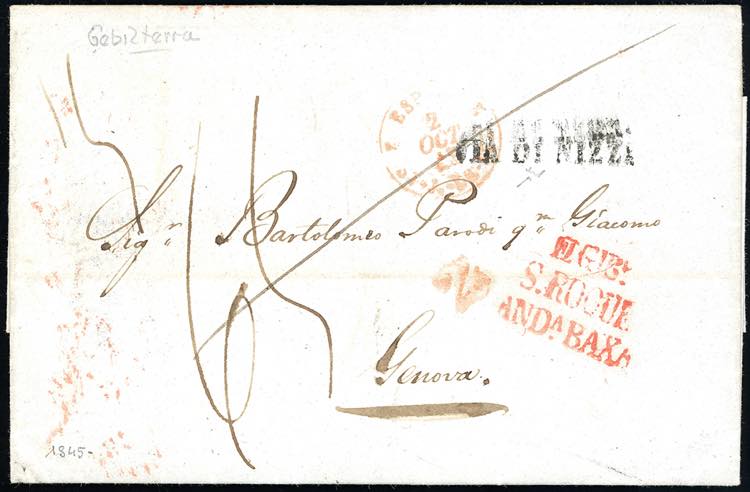 INCOMING MAIL GIBILTERRA 1845 - ... 