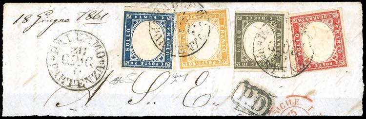 1861 - 10 cent. oliva grigio ... 
