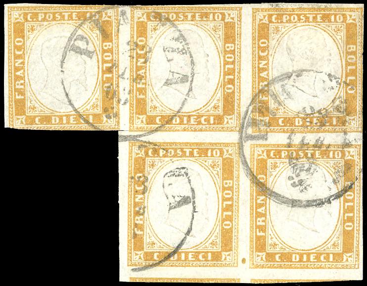 1862 - 10 cent. arancio ocra ... 