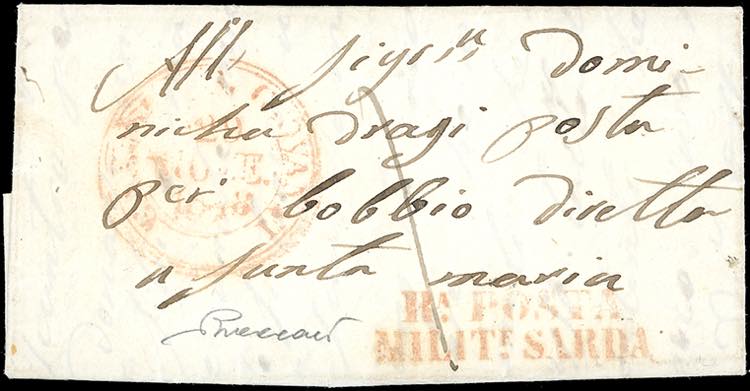 1848 - Lettera prefilatelica ... 