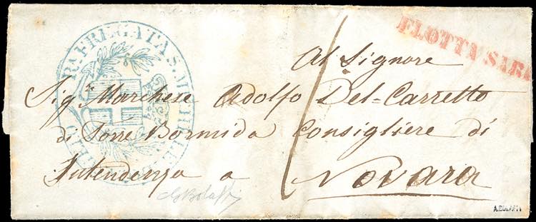 1849 - Lettera completa di testo ... 