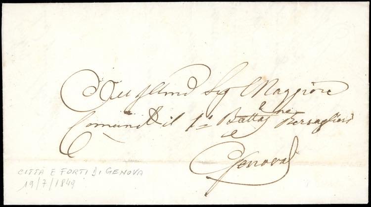 1849 - Lettera trasportata ... 