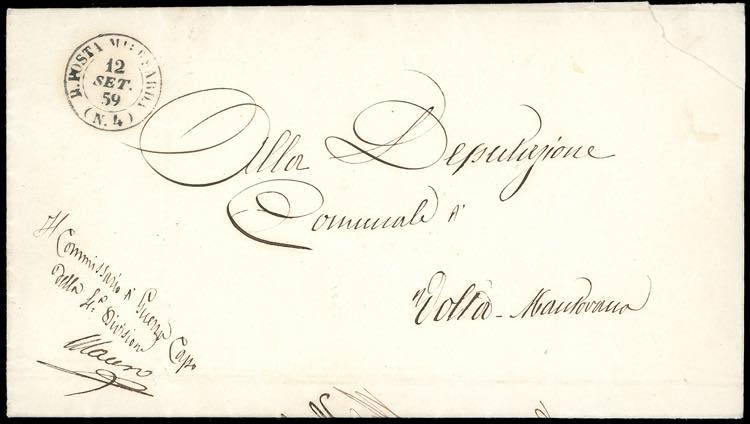 1859 - Lettera in franchigia dalla ... 