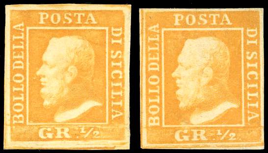 1859 - 1/2 grano arancio, un ... 