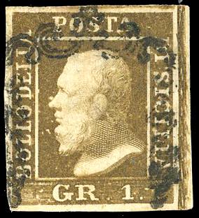 1859 - 1 grano bruno ruggine, I ... 
