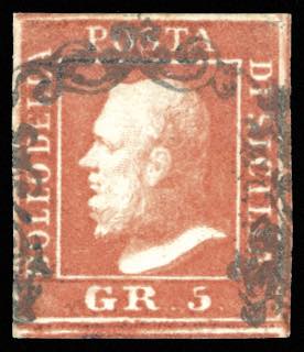 1859 - 5 grana vermiglio vivo, II ... 