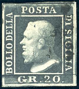 1859 - 20 grana ardesia scuro ... 