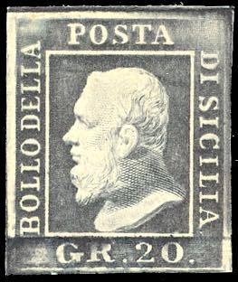 1859 - 20 grana ardesia violaceo ... 