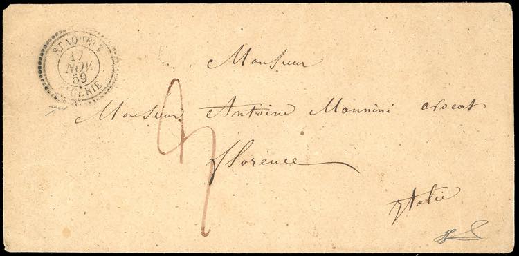 INCOMING MAIL ALGERIA 1859 - ... 