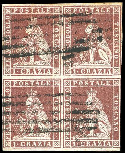 1851 - 1 crazia carminio bruno su ... 