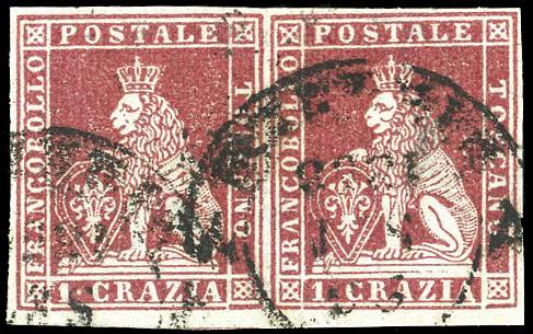 1851 - 1 crazia carminio bruno su ... 