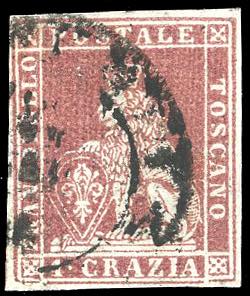 1851 - 1 crazia carminio bruno su ... 