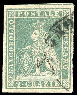 1857 - 2 crazie verde grigio ... 