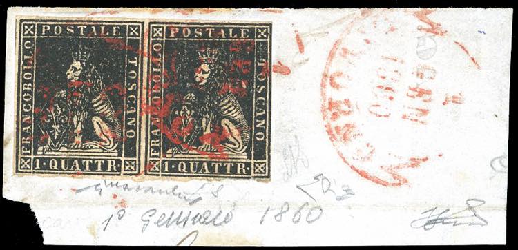 1/1/1860 - 1 quattrino nero (10), ... 