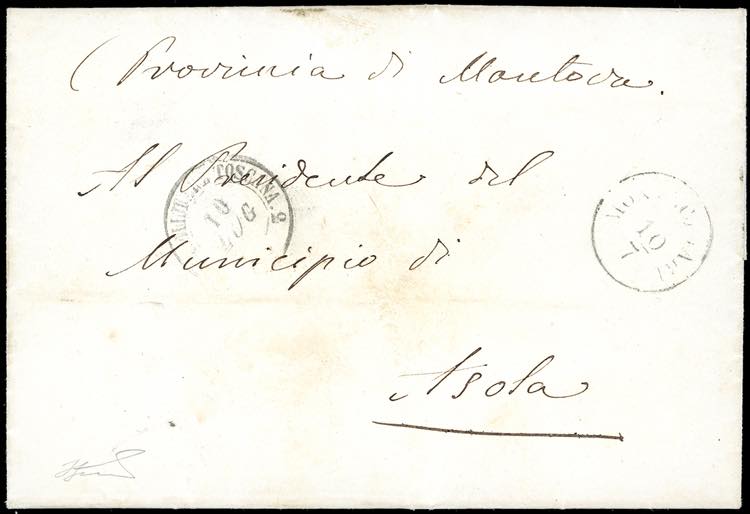 1859 - Lettera in franchigia ... 