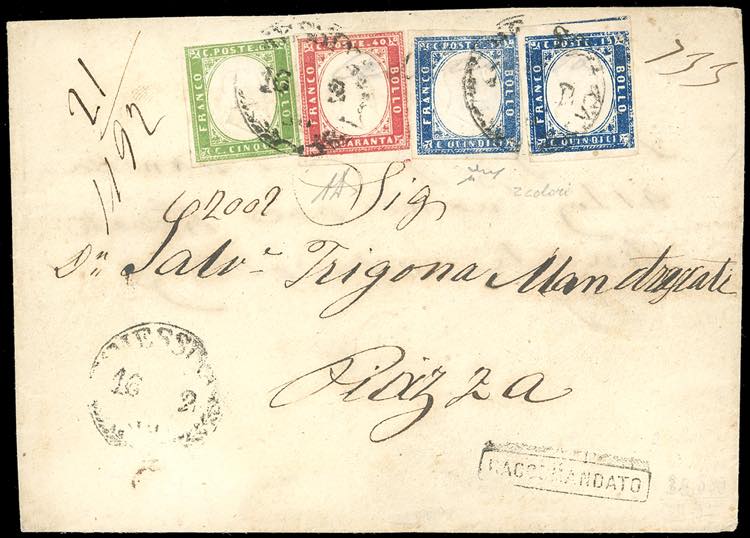 1863 - 15 cent. tipo Sardegna ... 