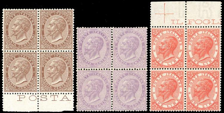 1866 - 30 cent., 60 cent. e 2 lire ... 