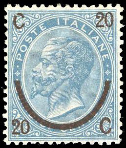 1865 - 20 cent. su 15 cent. Ferro ... 
