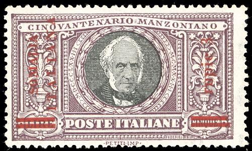 1924 - 3 r. su 5 lire Manzoni, ... 
