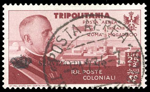 SERVIZIO AEREO 1934 - 25 lire + 2 ... 