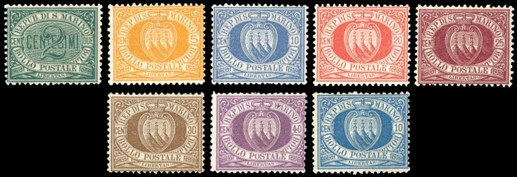 1877/90 - Cifra o Stemma, serie ... 