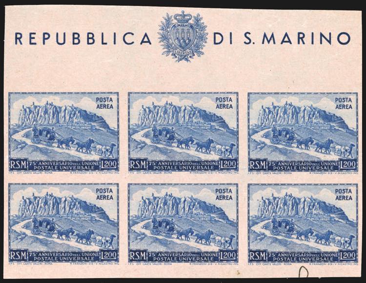 1951 - 200 lire UPU, foglietto ... 
