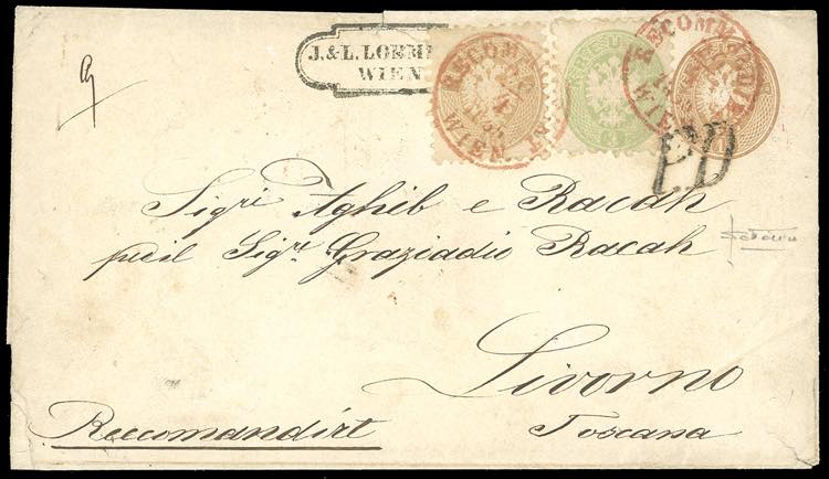 AUSTRIA 1865 - Intero postale da ... 