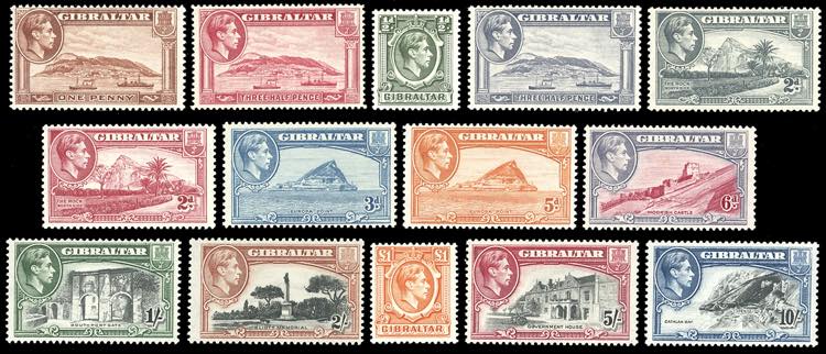 GIBILTERRA 1938/1951 - Giorgio VI ... 