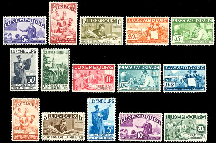 LUSSEMBURGO 1935 - Intellettuali, ... 