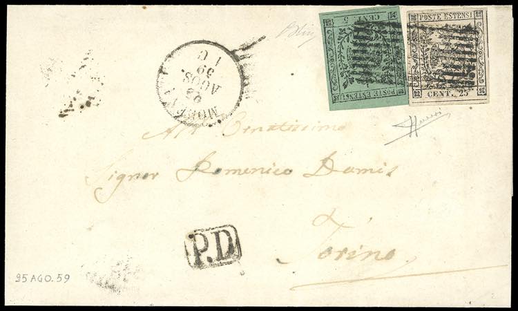 1859 - Lettera da Modena per ... 