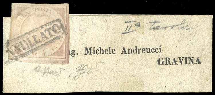 1858 - 1/2 grano carminio, II ... 