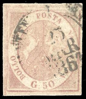 1859 - 50 grana rosa carminio ... 