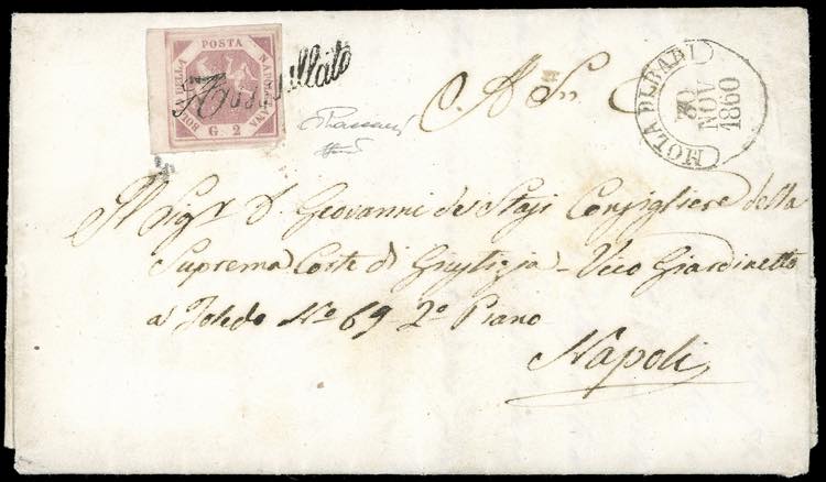 1860 - 2 grana rosa carminio, I ... 