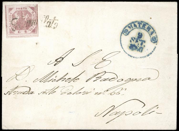 1860 - 2 grana rosa brunastro, III ... 