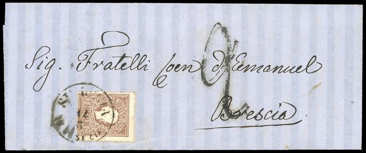 1861 - 10 soldi bruno, II tipo ... 