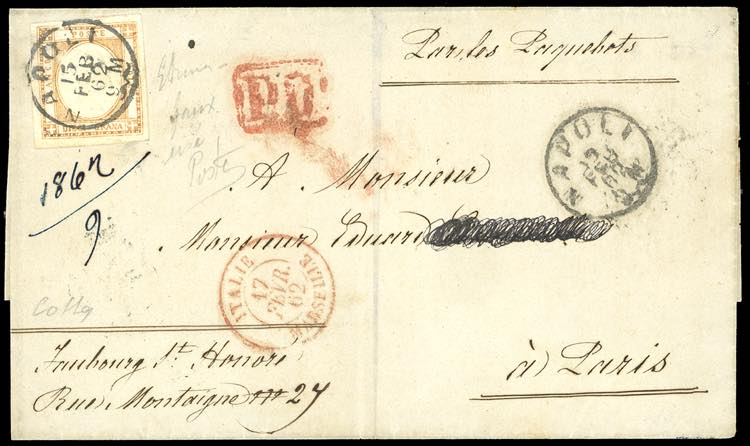 1862 - 10 grana arancio, falso per ... 