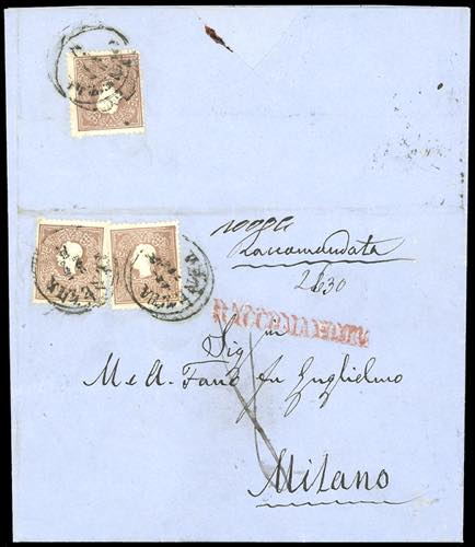 1861 - Raccomandata da Venezia per ... 