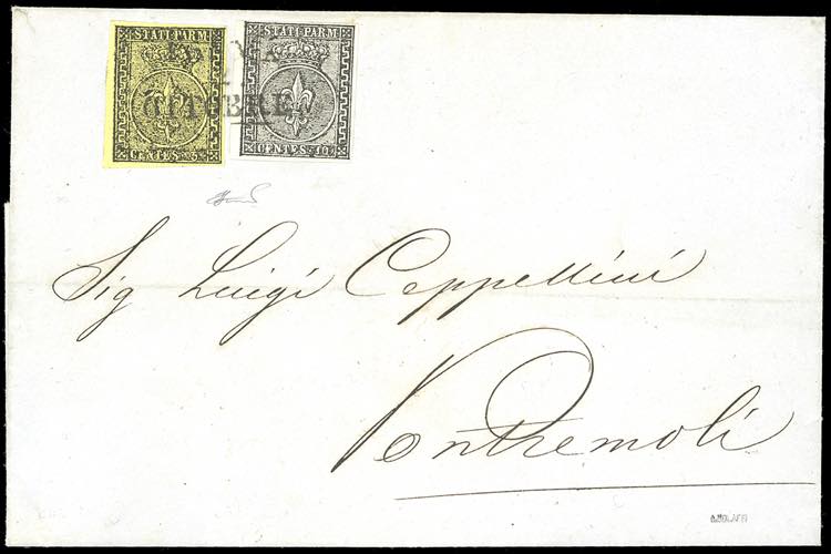 1853 - 5 cent. e 10 cent., margine ... 