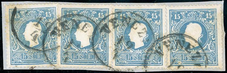 1859 - 15 soldi azzurro, II tipo ... 