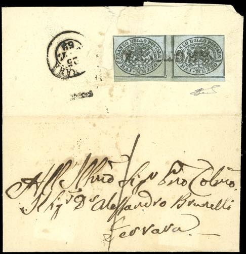 1852 - 1/2 baj grigio azzurro ... 