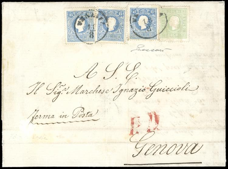 1863 - Lettera da Venezia per ... 