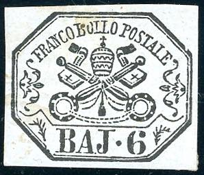 1864 - 6 baj lilla grigio (7A), ... 