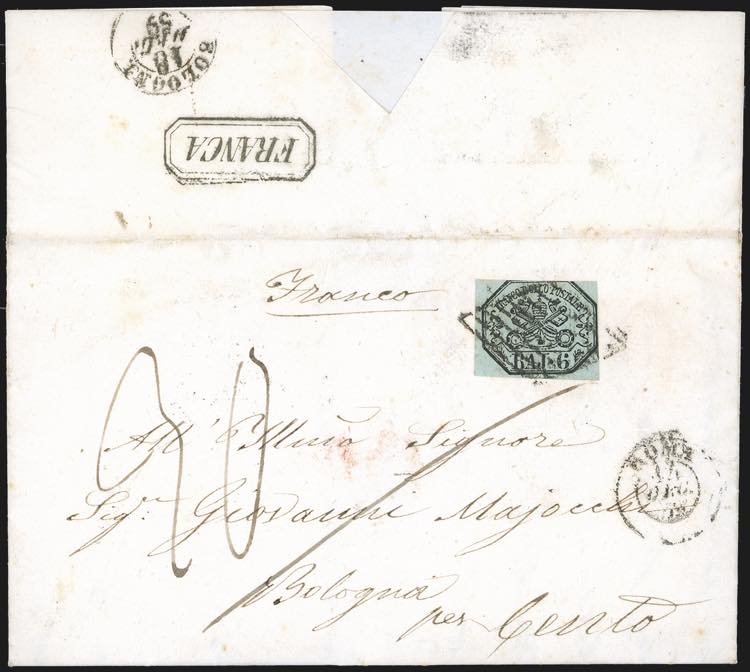 INCOMING MAIL PONTIFICIO 1859 - 6 ... 