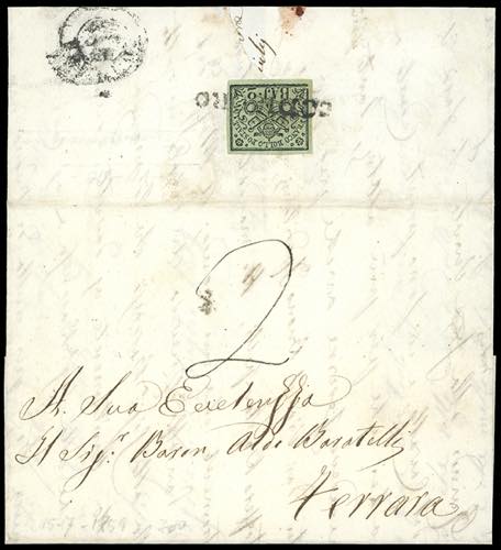 1859 - Lettera di doppio porto, in ... 