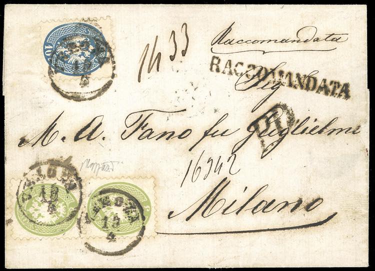 1865 - 3 soldi verde, coppia ... 