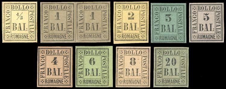 1859 - Serie completa (1/9), l1 ... 